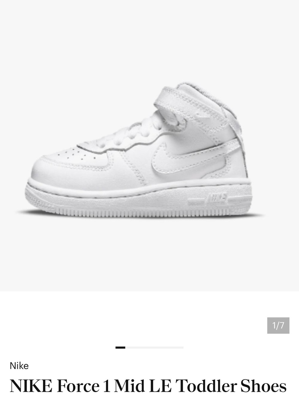 Nike Air Force 1 white high top